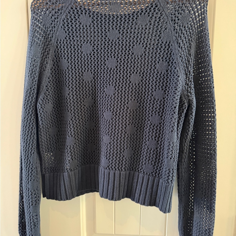 Banana Republic Medium Navy Textured Knit Sweater
